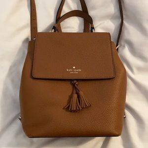 Kate Spade cognac brown backpack